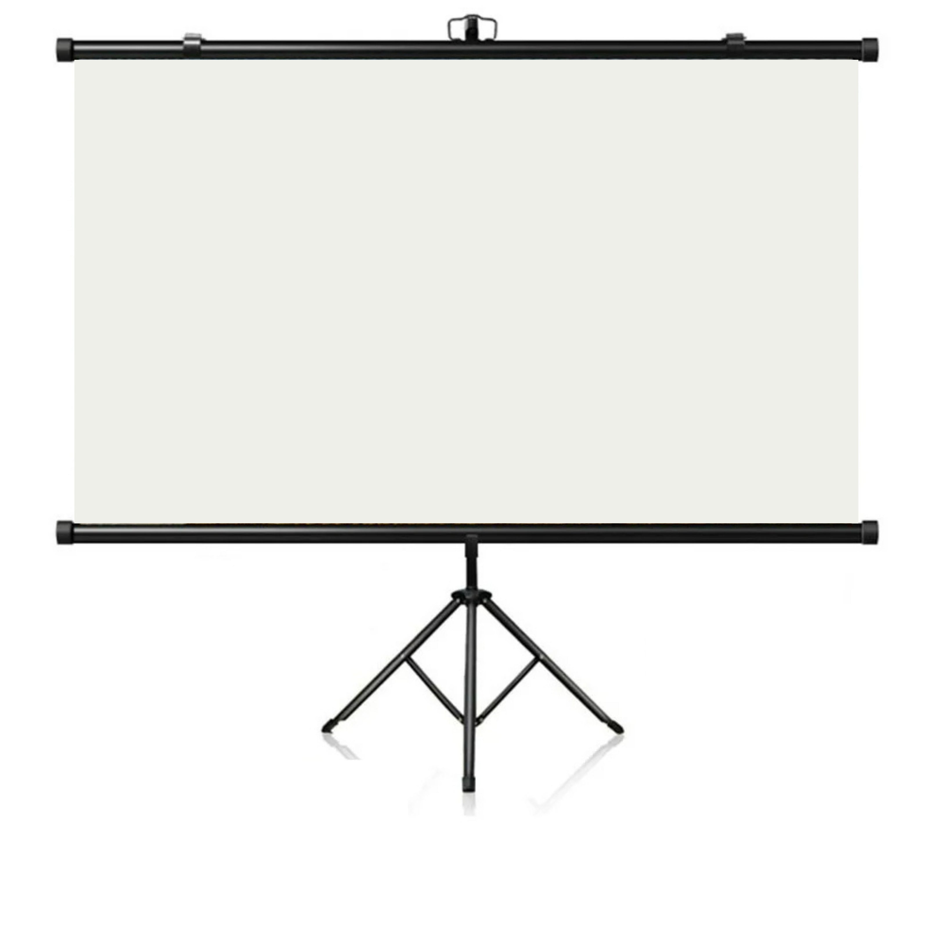 מסך מקרן עם חצובה