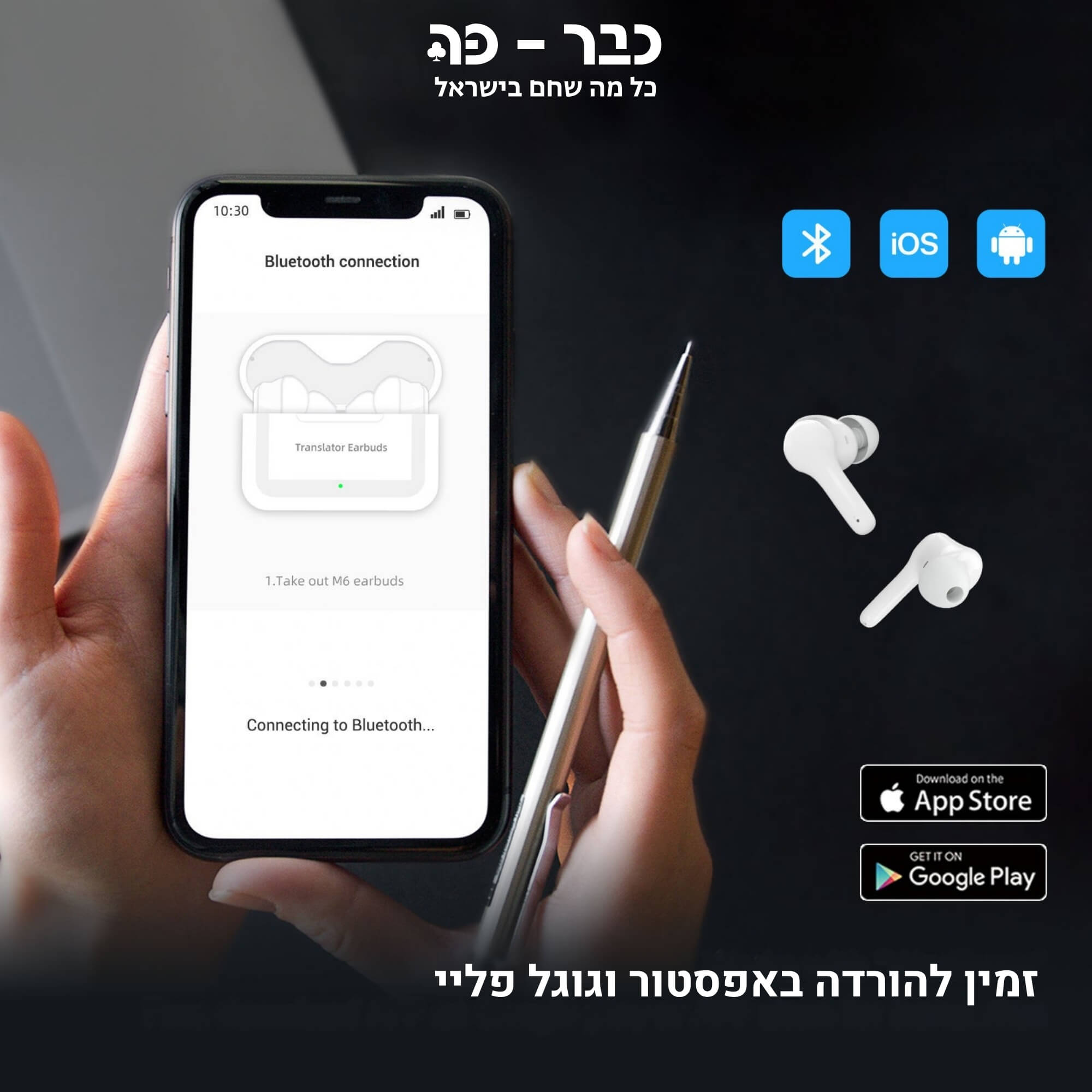 אוזניות מתרגמות - Wooask M6 AI