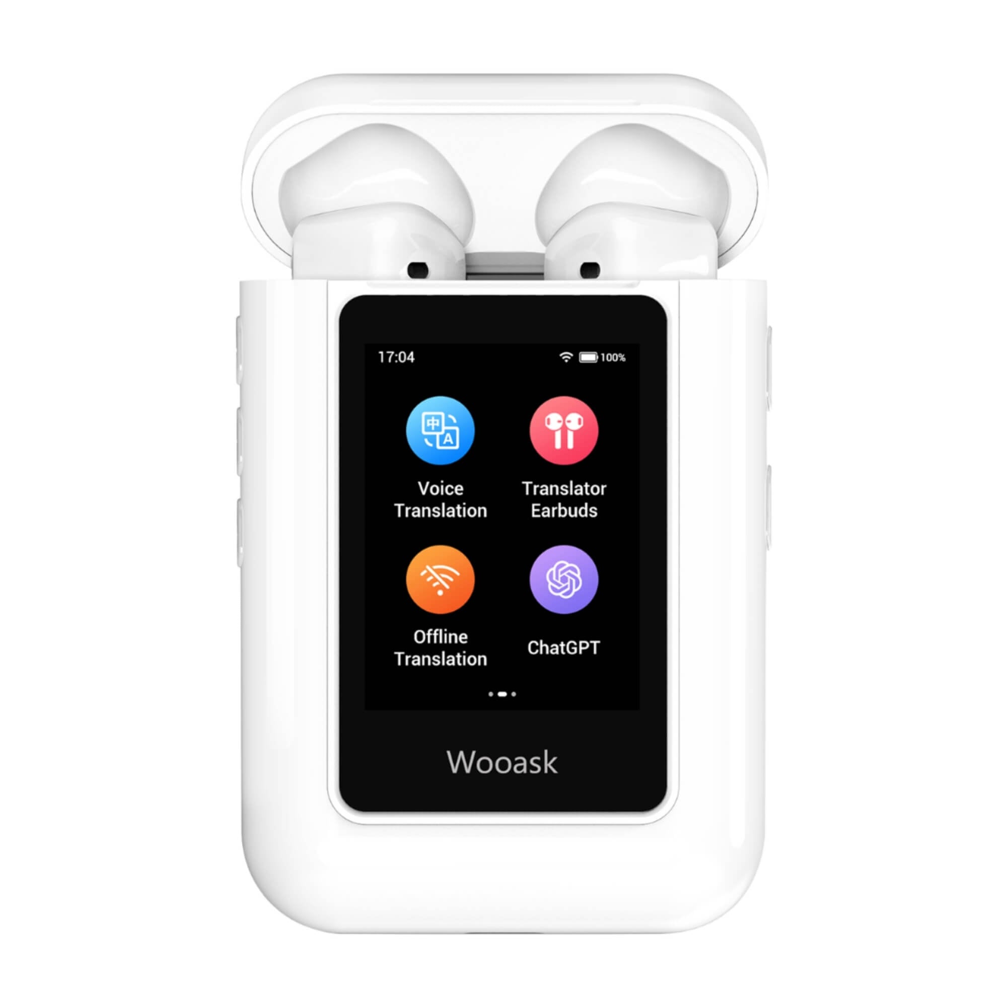 מכשיר תרגום עם אוזניות - Wooask A8 AI