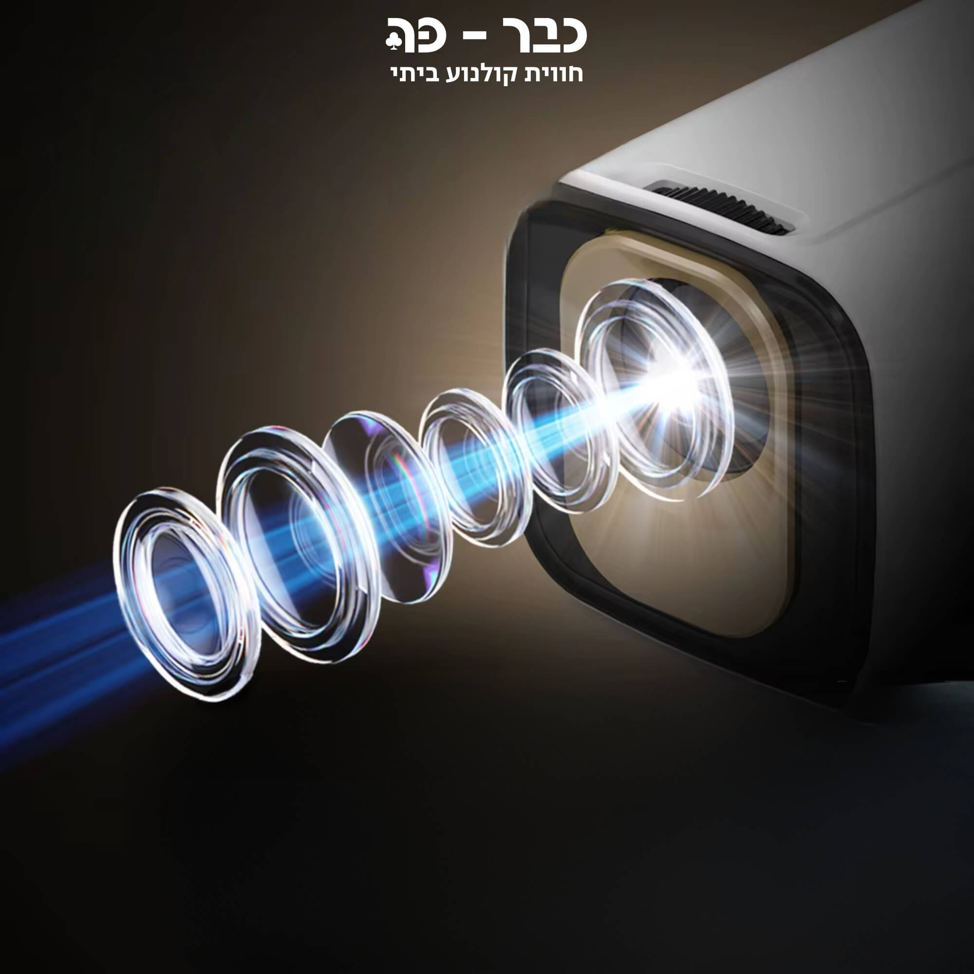 מקרן ביתי חכם עם מערכת אנדרואיד ורמקול מובנה - Magcubic Vision