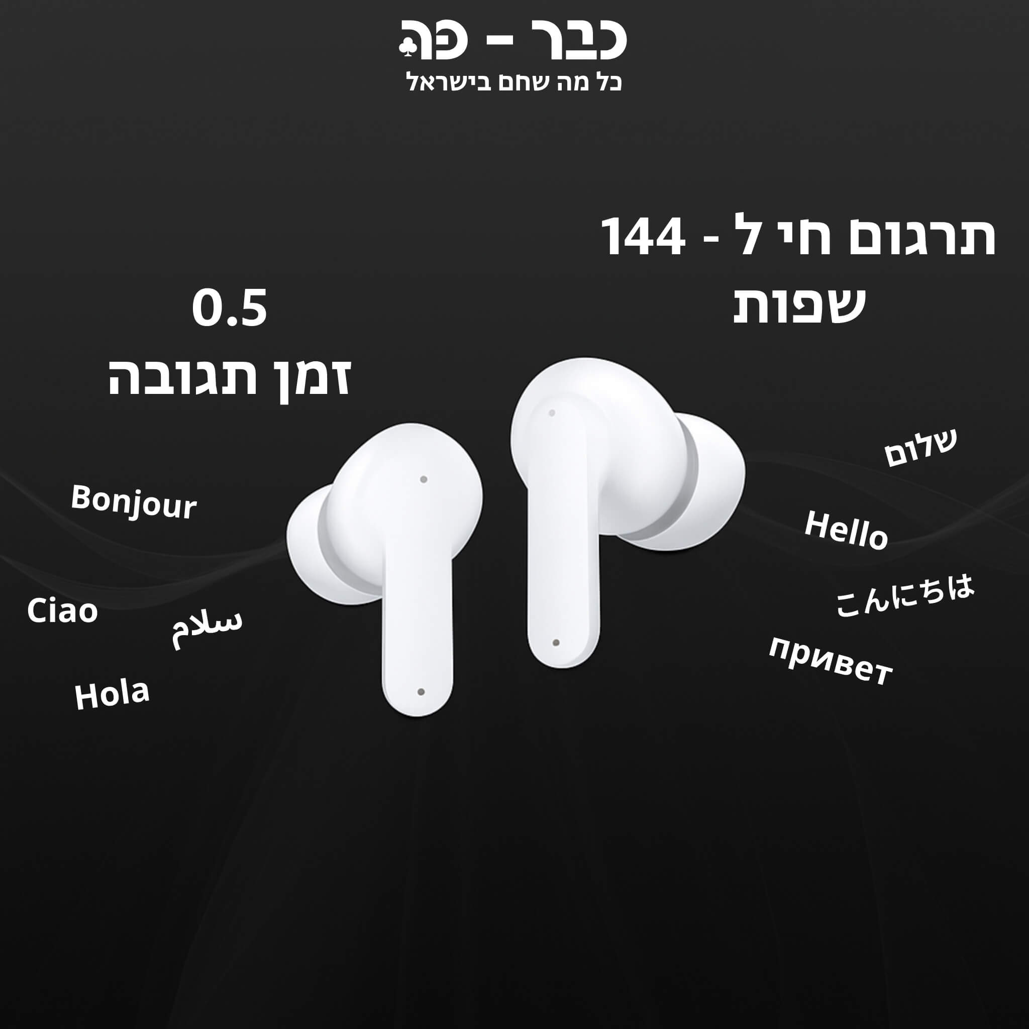 אוזניות מתרגמות דור מתקדם - Wooask  M3 Translator